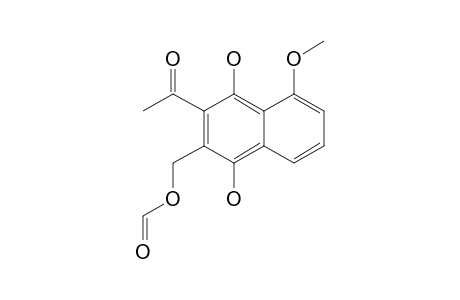 2-ACETYL-3-FORMYLOXYMETHYL-8-METHOXY-NAPHTHALENE-1,4-DIONE