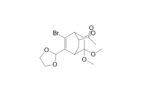 7-Acetyl-6-bromo-3,3-dimethoxy5-(1,3-dioxolan-2-yl)bicyclo[2.2.2]oct-5-ene-2-one