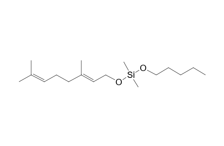 Silane, dimethyl(trans-3,7-dimethyl-2,6-octadien-1-yloxy)pentyloxy-