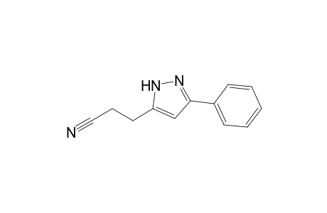 3-(3-phenyl-1H-pyrazol-5-yl)propanenitrile