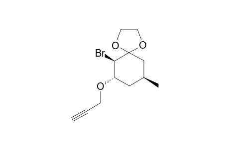 (+-)-(6R,7S,9S)-6-Bromo-9-methyl-7-(propargyloxy)-1,4-dioxaspiro[4.5]decane