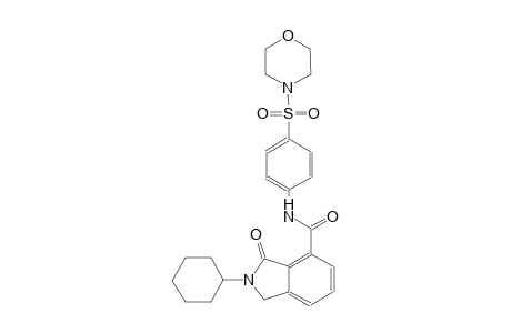 2-cyclohexyl-N-[4-(4-morpholinylsulfonyl)phenyl]-3-oxo-4-isoindolinecarboxamide