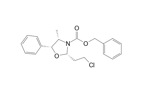 (2S,4S,5R)-N-Benzyloxycarbonyl-2-(2'-chloroethyl)-5-phenyl-4-methyl-1,3-oxazolidine