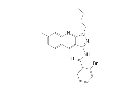 2-bromo-N-(1-butyl-7-methyl-1H-pyrazolo[3,4-b]quinolin-3-yl)benzamide