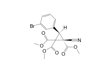 (E)-Trimethyl 2-cyanocyclopropane-3-(3-bromophenyl)-1,1,2-tricarboxylate