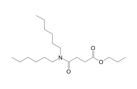 Succinic acid, monoamide, N,N-dihexyl-, propyl ester