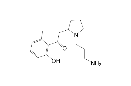 2-{[N-(3"'-Aminopropyl)-2''-pyrrolidinyl]-1'-oxoethyl}-1-methyl-6-hydroxybenzene