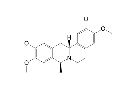 HEMIARGYRINE;2,10-DIHYDROXY-3,10-DIMETHOXY-8-BETA-METHYLDIBENZO-[A,G]-QUINOLIZIDINE