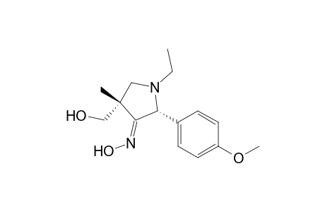 1-Ethyl-trans-4-(hydroxymethyl)-2-(4-methoxyphenyl)-4-methyl-3-pyrrolidone Oxime