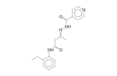 (3E)-N-(2-Ethylphenyl)-3-(isonicotinoylhydrazono)butanamide