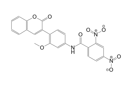 N-[3-methoxy-4-(2-oxo-2H-chromen-3-yl)phenyl]-2,4-dinitrobenzamide