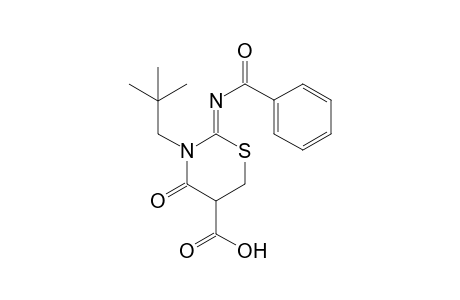 2-[3-Butyl-4-oxo-2-[(phenylcarbonyl)imino]-1,3-thiazinan-5-yl]-acetic Acid