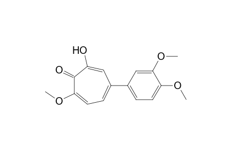 4-(3',4'-Dimethoxyphenyl)-2-hydroxy-7-methoxycyclohepta-2,4,6-trien-1-one