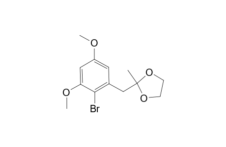 2-(2-Bromo-3,5-dimethoxybenzyl)-2-methyl-1,3-dioxolane