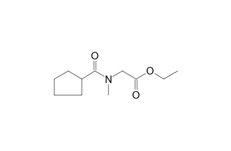 Sarcosine, N-(cyclopentylcarbonyl)-, ethyl ester