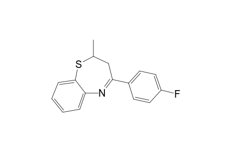 1,5-Benzothiazepine, 4-(4-fluorophenyl)-2,3-dihydro-2-methyl-