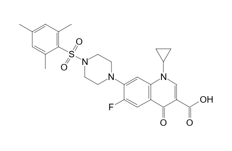 1-Cyclopropyl-6-fluoro-7-(4-(mesitylsulfonyl)piperazin-1-yl)-4-oxo-1,4-dihydroquinoline-3-carboxylic acid