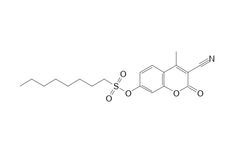 3-Cyano-4-methyl-2-oxo-2H-chromen-7-yl octane-1-sulfonate
