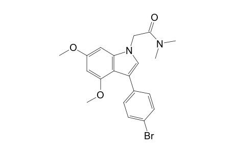 N,N-Dimethyl-4,6-dimethoxy-3-(4'-bromophenyl)indol-1-ylacetamide
