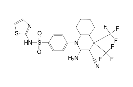 benzenesulfonamide, 4-(2-amino-3-cyano-5,6,7,8-tetrahydro-4,4-bis(trifluoromethyl)-1(4H)-quinolinyl)-N-(2-thiazolyl)-