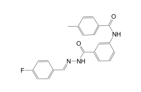 benzoic acid, 3-[(4-methylbenzoyl)amino]-, 2-[(E)-(4-fluorophenyl)methylidene]hydrazide