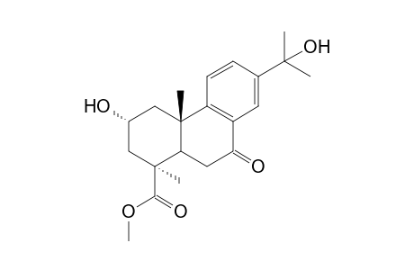 Methyl 13 - hydroxyisopropyl - 2.alpha. hydroxy - 7 - oxo - podocarpa - 8,11,13 - trien - 15 - oate (BAD NAME!)