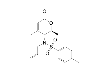 trans-5-(N-Allyl-N-tosylamino)-4,6-dimethyl-5,6-dihydropyran-2-one