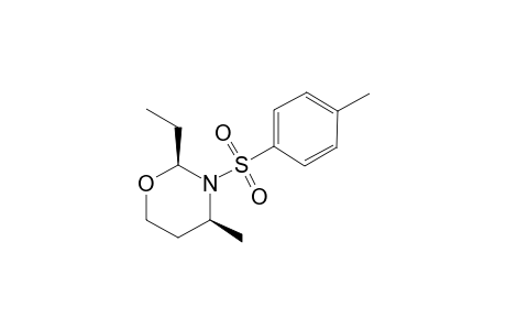 cis-2-Ethyl-4-methyl-3-tosyl-1,3-oxazinane