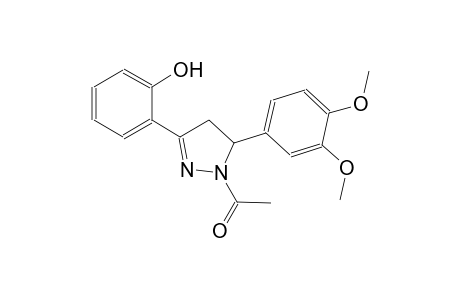 2-[1-acetyl-5-(3,4-dimethoxyphenyl)-4,5-dihydro-1H-pyrazol-3-yl]phenol