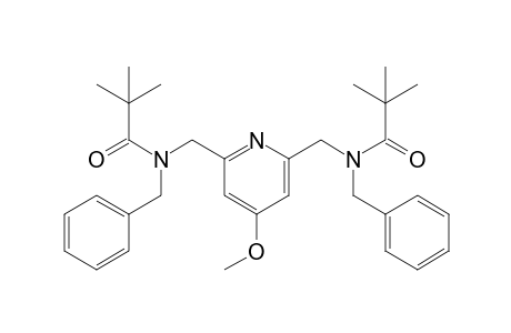 N-benzyl-N-[[6-[[benzyl(2,2-dimethylpropanoyl)amino]methyl]-4-methoxy-2-pyridyl]methyl]-2,2-dimethyl-propanamide