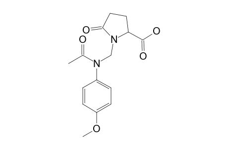 1-[(N-ACETYL-4-METHOXYANILINO)-METHYL]-PYROGLUTAMIC-ACID