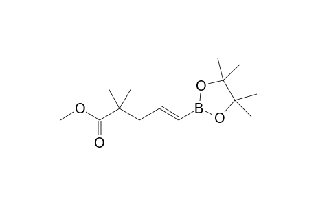 (E)-2,2-Dimethyl-5-(4,4,5,5-tetramethyl-[1,3,2]dioxaborolan-2-yl)-pent-4-enoic acid methyl ester
