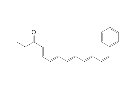 4,6,8,10,12-Tridecapentaen-3-one, 7-methyl-13-phenyl-