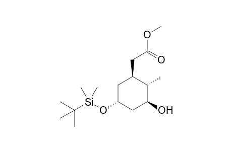 2-[(1S,2S,3S,5R)-5-[tert-butyl(dimethyl)silyl]oxy-3-hydroxy-2-methyl-cyclohexyl]acetic acid methyl ester