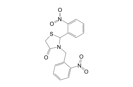 2-(2-nitrophenyl)-3-[(2-nitrophenyl)methyl]-1,3-thiazolidin-4-one