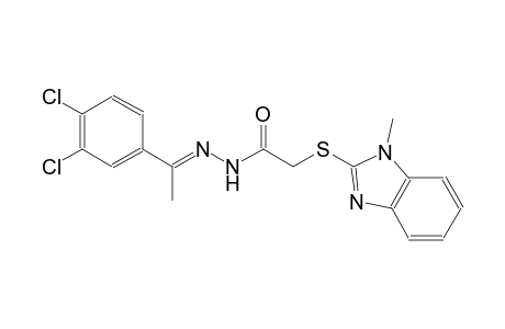 acetic acid, [(1-methyl-1H-benzimidazol-2-yl)thio]-, 2-[(E)-1-(3,4-dichlorophenyl)ethylidene]hydrazide