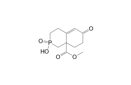 8a(1H)-Isophosphinolinecarboxylic acid, 2,3,4,6,7,8-hexahydro-2-hydroxy-6-oxo-, methyl ester, 2-oxide