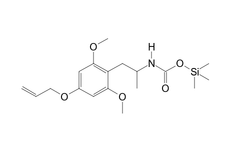 N-[1-(2,6-Dimethoxy-4-allylphenyl)prop-2-yl]carbamic acid TMS
