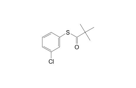 3-Chlorothiophenol, S-trimethylacetyl-