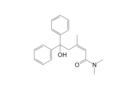 (Z)-5-Hydroxy-5,5-diphenyl-3,N,N-trimethyl-2-pentenamide