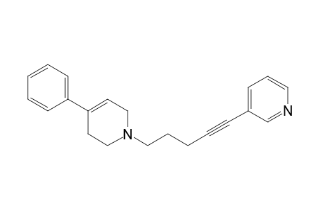 3-[5-(4-phenyl-3,6-dihydro-2H-pyridin-1-yl)pent-1-ynyl]pyridine