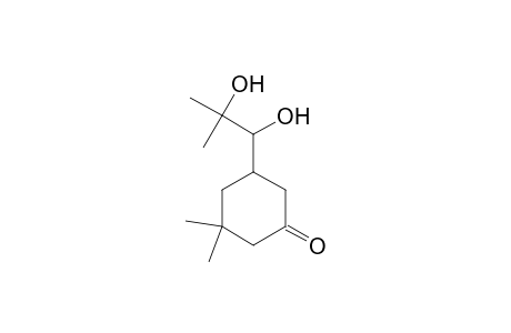 Cyclohexanone, 5-(1,2-dihydroxy-2-methylpropyl)-3,3-dimethyl-, (R*,R*)-