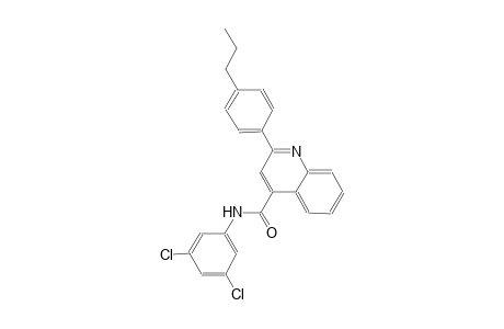 N-(3,5-dichlorophenyl)-2-(4-propylphenyl)-4-quinolinecarboxamide