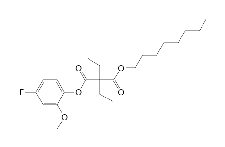 Diethylmalonic acid, 4-fluoro-2-methoxyphenyl octyl ester