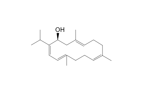 2,4,8,12-Cyclotetradecatetraen-1-ol, 5,9,13-trimethyl-2-(1-methylethyl)-, (1S,2Z,4E,8E,12E)-