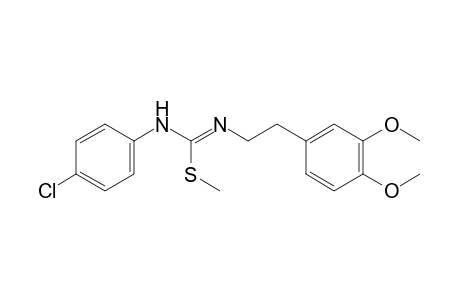3-(p-chlorophenyl)-1-(3,4-dimethoxyphenethyl)-2-methyl-2-thiopseudourea