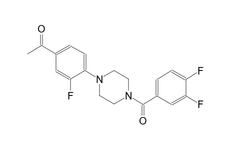 ethanone, 1-[4-[4-(3,4-difluorobenzoyl)-1-piperazinyl]-3-fluorophenyl]-