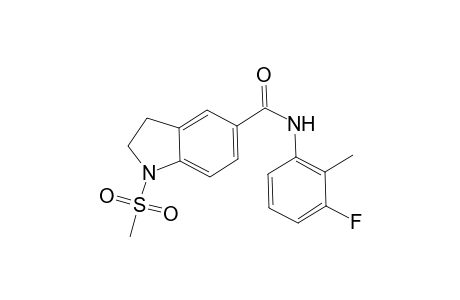 1H-Indole-5-carboxamide, N-(3-fluoro-2-methylphenyl)-2,3-dihydro-1-(methylsulfonyl)-
