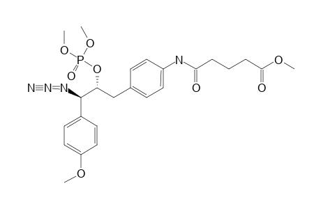 3-[4-[(5-METHOXY-1,5-DIOXOPENTYL)-AMINO]-PHENYL]-2-(O,O-DIMETHYLPHOSPHORYL)-1-(4-NITROPHENYL)-PROPYLAZIDE
