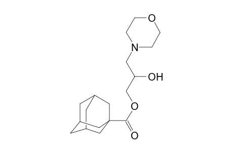 2-Hydroxy-3-(4-morpholinyl)propyl 1-adamantanecarboxylate